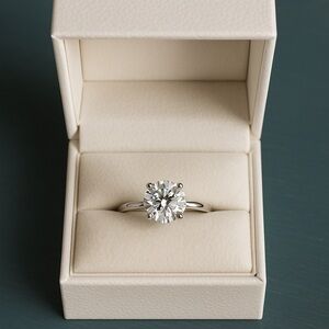 Solitaire Cubic Zirconia Ring